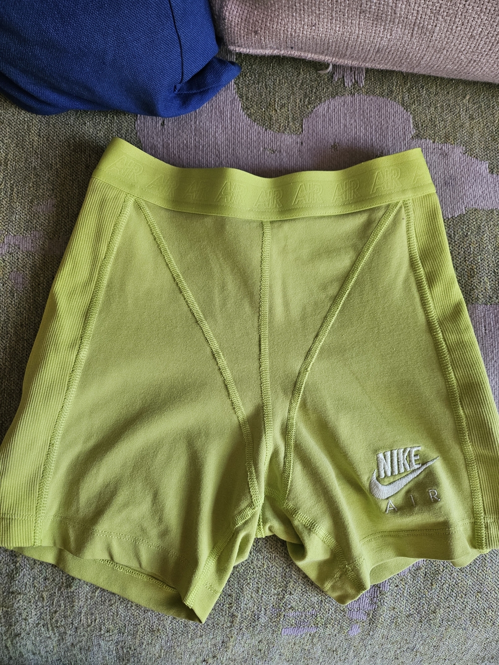 Nike Air Neon Green Active Shorts, Size XS